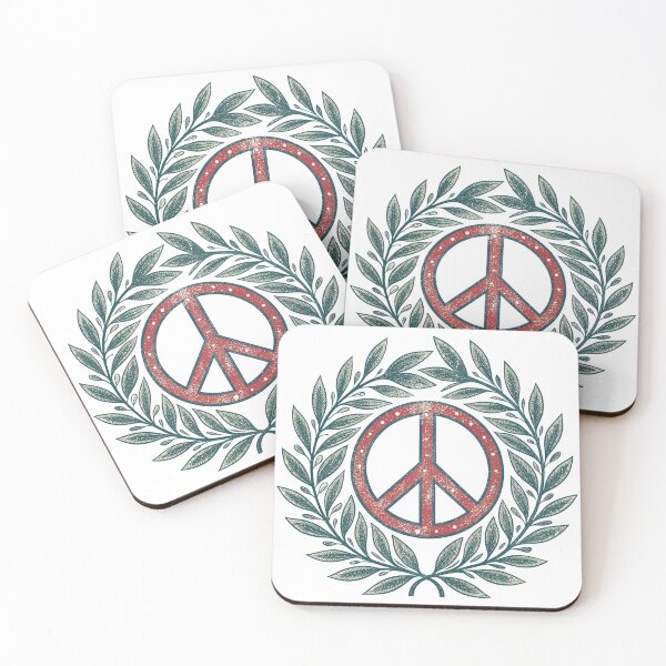 Item preview, Symbol of peace and olive branches, a vintage emblem for advocates of nonviolence, tolerance, and global unity, ideal for posters and awareness campaigns designed and sold by Ag49D.