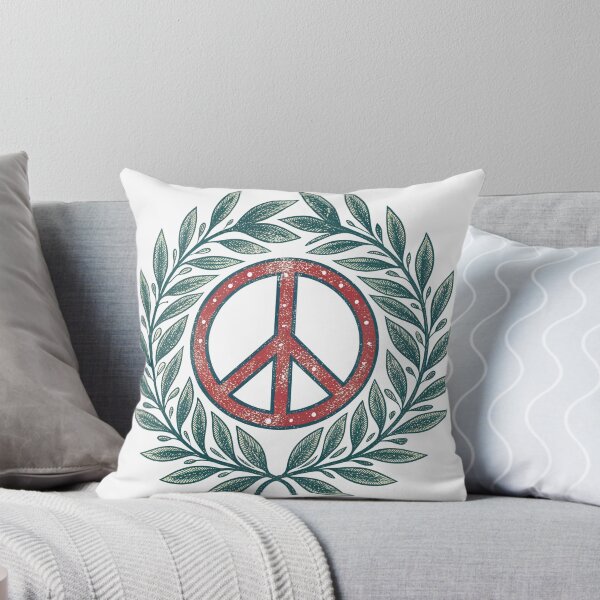 Item preview, Symbol of peace and olive branches, a vintage emblem for advocates of nonviolence, tolerance, and global unity, ideal for posters and awareness campaigns designed and sold by Ag49D.
