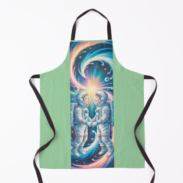 Item preview, Cosmic Embrace: Astronauts In Vibrant Nebula By Merch, Limited Edition designed and sold by KILEYMARGSHOP.