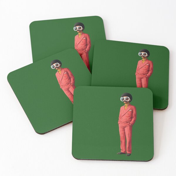Item preview, Retro Cool Guy in Red Suit – Funky 70s Style Art designed and sold by casualnature.