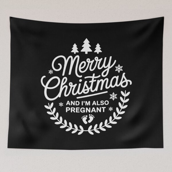 Item preview, Baby Announcement Xmas Merry Christmas Pregnant designed and sold by CookWorldLaughs.