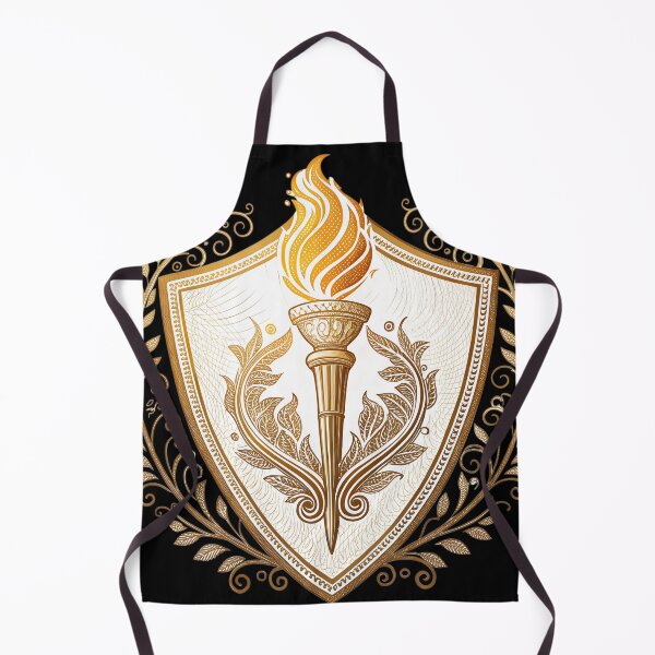 Item preview, Elegant golden torch emblem with laurel wreath, symbolizing excellence, achievement, and tradition in a timeless and sophisticated design, ideal for branding designed and sold by Ag49D.