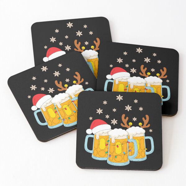 Item preview, Beer Christmas Santa Reinbeer Xmas Tree designed and sold by CookWorldLaughs.