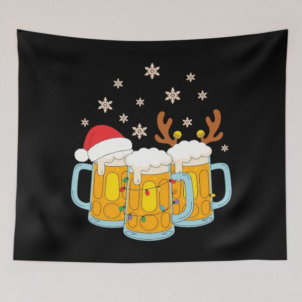 Item preview, Beer Christmas Santa Reinbeer Xmas Tree designed and sold by CookWorldLaughs.