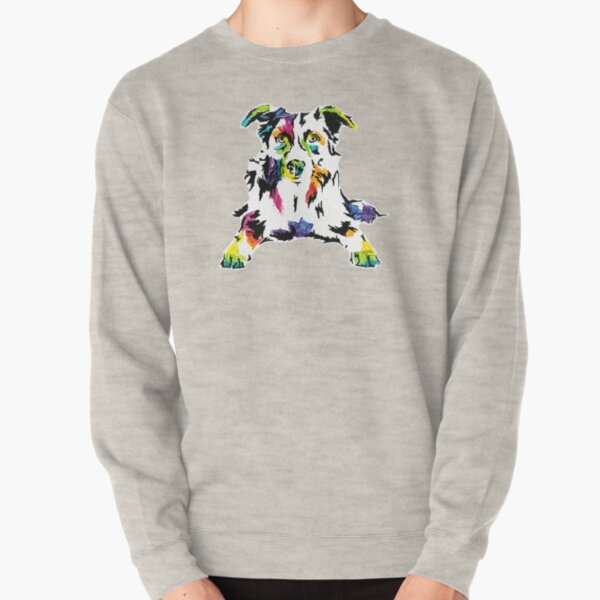 Mac I the Border Collie *dark Pullover Sweatshirt