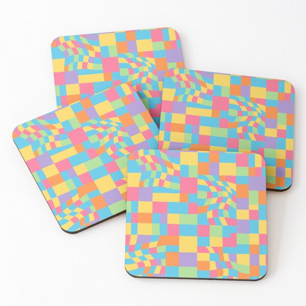 Item preview, Retro Wavy Checkered Blocks designed and sold by weirdfishes123.