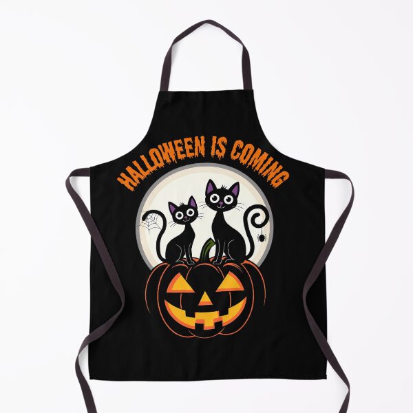 Item preview, Halloween Is Coming – Cute Black Cats on Jack-O’-Lantern designed and sold by Ambient Mind Design.