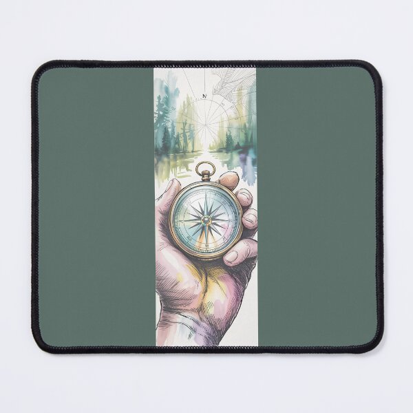 Item preview, Watercolor Compass Find Your Way Adventure By Merch, Limited Edition designed and sold by KILEYMARGSHOP.