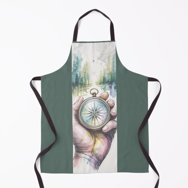 Item preview, Watercolor Compass Find Your Way Adventure By Merch, Limited Edition designed and sold by KILEYMARGSHOP.