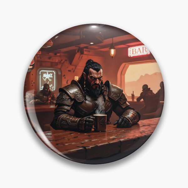 Item preview, A klingon warrior drinks coffee in a bar designed and sold by Marcu Ioachim.