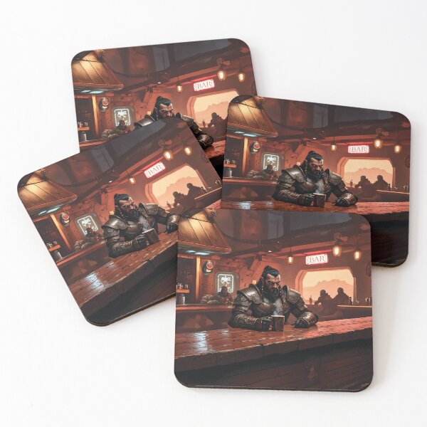 Item preview, A klingon warrior drinks coffee in a bar designed and sold by Marcu Ioachim.
