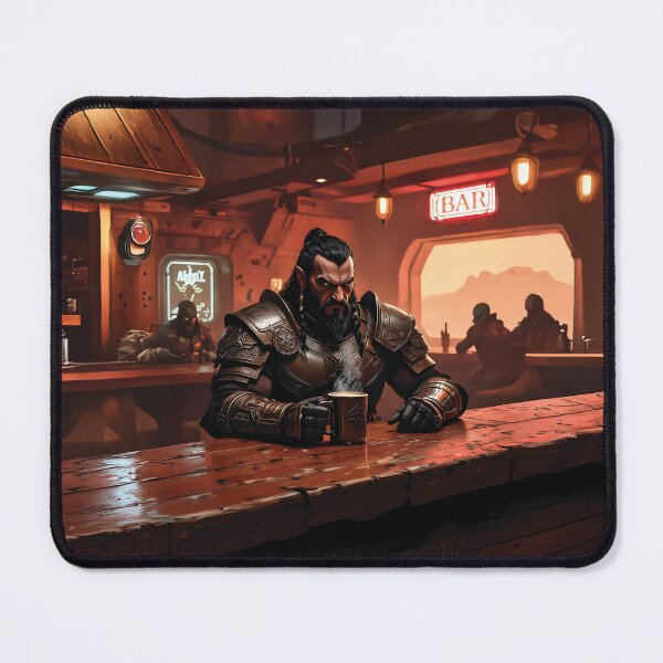 Item preview, A klingon warrior drinks coffee in a bar designed and sold by Marcu Ioachim.