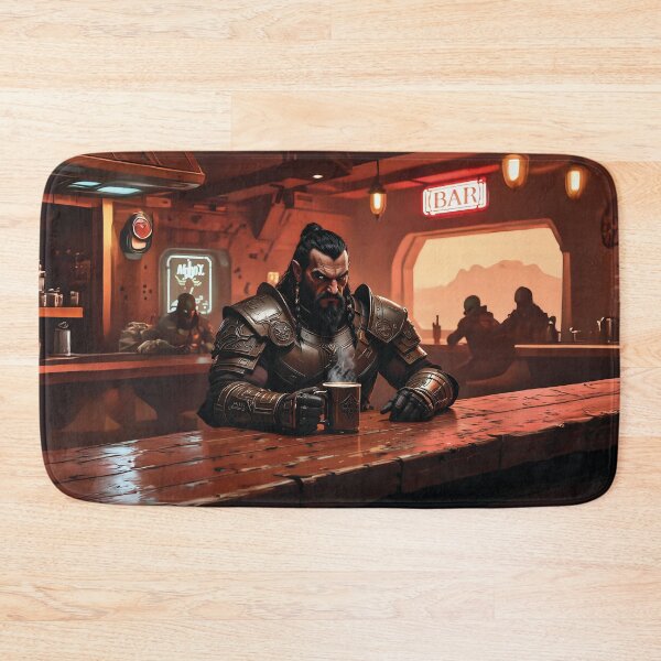 Item preview, A klingon warrior drinks coffee in a bar designed and sold by Marcu Ioachim.