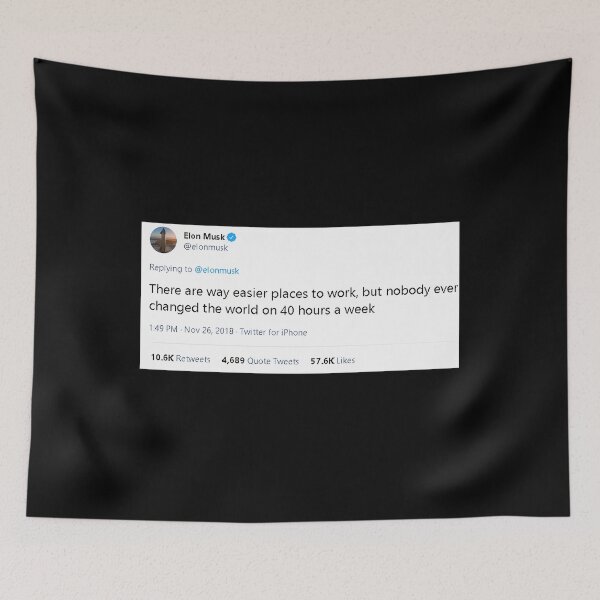 Item preview, Elon Musk Tweet designed and sold by GuadalupeSay.