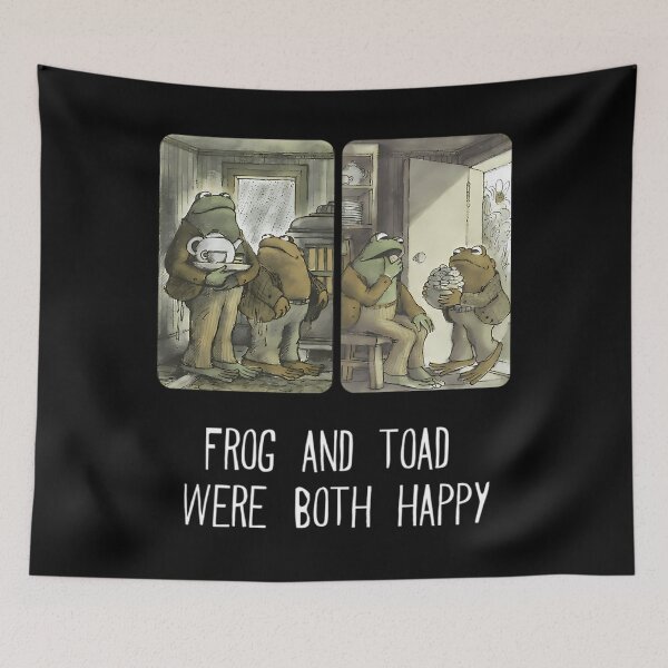 Item preview, Frog And Toad Were Both Happy designed and sold by ChicArtKonner.