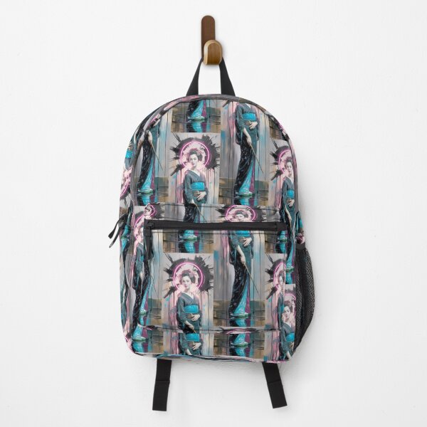 Item preview, Neon Geisha Modern Japanese Art Portrait By Merch, Limited Edition designed and sold by KILEYMARGSHOP.