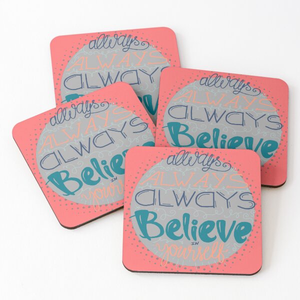 Item preview, Always Believe in Yourself – Motivational Typography Positive Quote Design designed and sold by SmyrnaArtGalery.