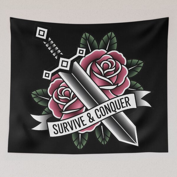 Item preview, Pixel Sword & Roses designed and sold by Thompika.