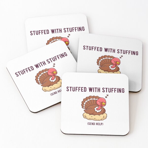 Item preview, Stuffed With Stuffing (Send Help) Funny Thanksgiving Turkey Design designed and sold by luckyhue.