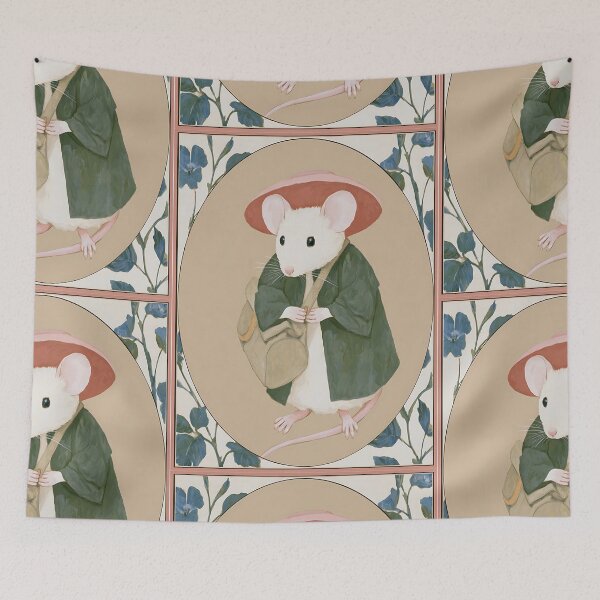 Item preview, The Cozy Cottagecore Mice designed and sold by bapupa.