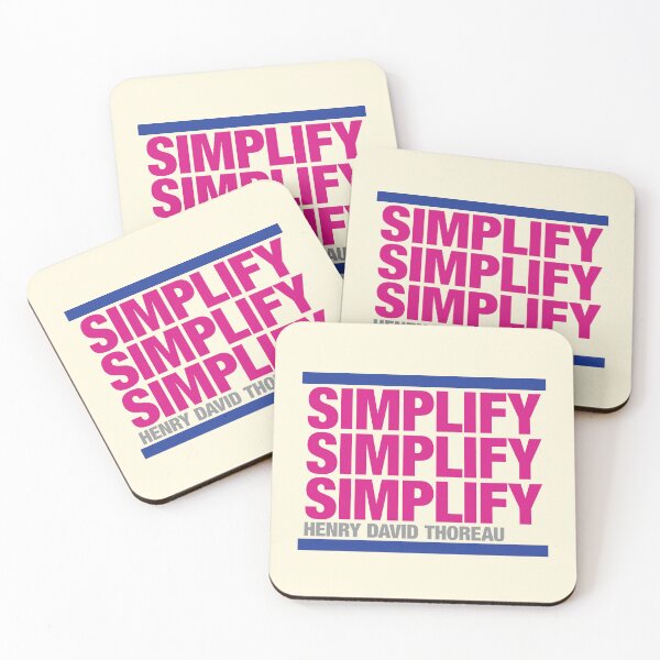 Item preview, Simplify, Simplify, Simplify, Henry David Thoreau Quotation designed and sold by CharlottePlaceArt.