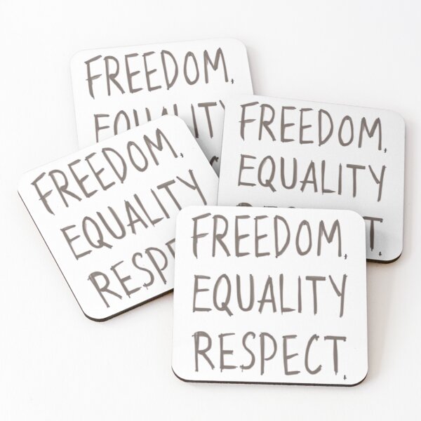 Item preview, Freedom Equality Respect Human Rights Shirt designed and sold by Life Quotes.
