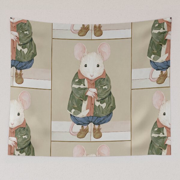 Item preview, The Charming Cottagecore Mice designed and sold by bapupa.