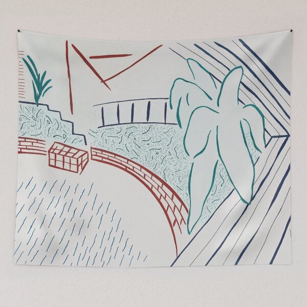 Item preview, My Pool And Terrace by David Hockney designed and sold by FEUVSD.