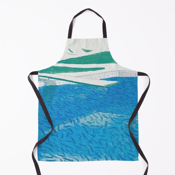 Item preview, Lithographic Water Made Of Lines, Crayon, And Two Blue Washes by David Hockney designed and sold by FEUVSD.