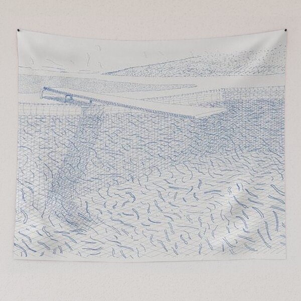 Item preview, Lithographic Water Made Of Lines (T.G. 253) by David Hockney designed and sold by FEUVSD.