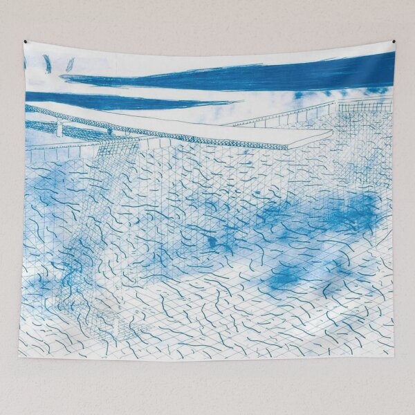 Item preview, Lithographic Water Made Of Lines (T.G. 246) by David Hockney designed and sold by FEUVSD.