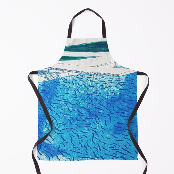 Item preview, Lithograph Of Water Made Of Thick And Thin Lines, A Green Wash, A Light Blue Wash, And A Dark Blue Wash by David Hockney designed and sold by FEUVSD.