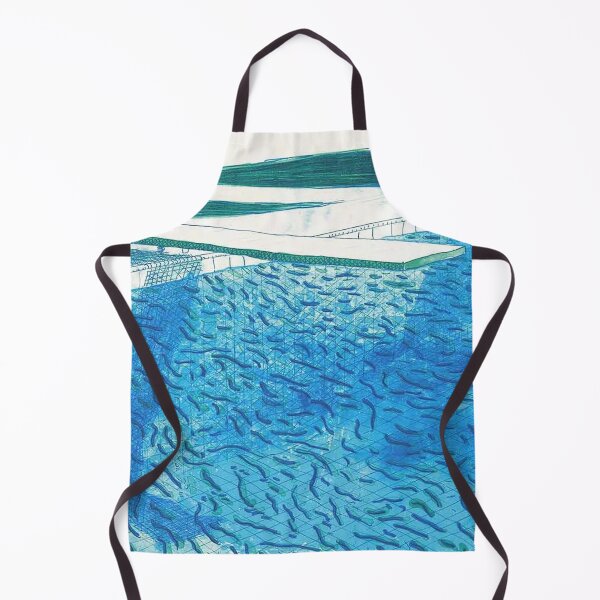 Item preview, Lithograph Of Water Made Of Thick And Thin Lines, A Green Wash, A Light Blue Wash, And A Dark Blue Wash (2) by David Hockney designed and sold by FEUVSD.