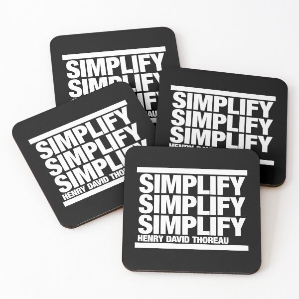 Item preview, Simplify, Simplify, Simplify, Henry David Thoreau Quotation designed and sold by CharlottePlaceArt.