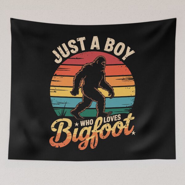 Item preview, Bigfoot Just A Boy Who Loves Sasquatch Funny designed and sold by DoorwayThreads.