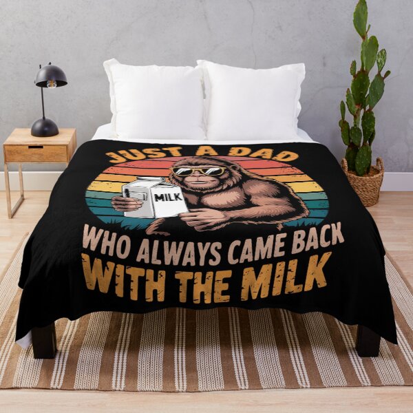 Item preview, Bigfoot Just A Dad Who Always Came Back With The Milk designed and sold by DoorwayThreads.
