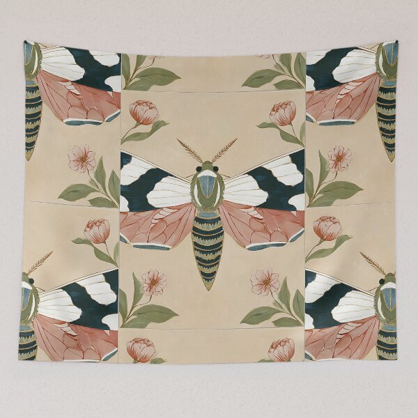 Item preview, Cozy Cottagecore Moth designed and sold by bapupa.