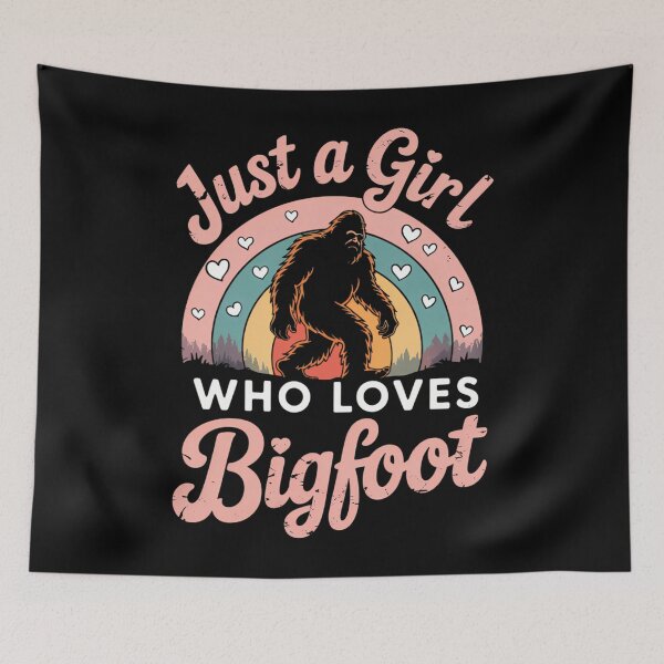Item preview, Bigfoot Just A Girl Who Loves Sasquatch Funny  designed and sold by DoorwayThreads.