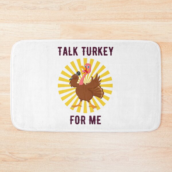 Item preview, Talk Turkey For Me – Funny Thanksgiving Turkey Singing Design designed and sold by luckyhue.