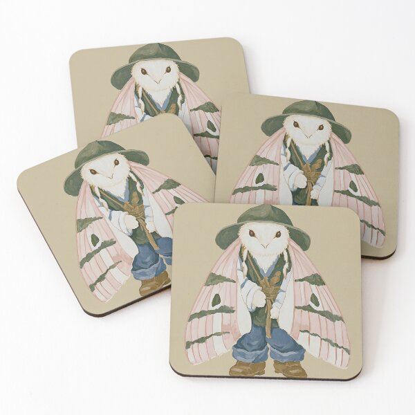 Item preview, Whimsical Cottagecore Moth designed and sold by bapupa.