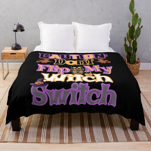Item preview, Caution Don’t Flip My Witch Switch Halloween Design designed and sold by PeteLawliiet.
