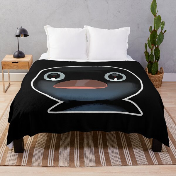 Item preview, Terrified Pingu Meme (Black Bg) designed and sold by Zaraothari.