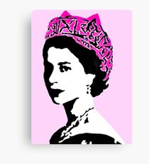 The Queen and pop art feminism Canvas Print