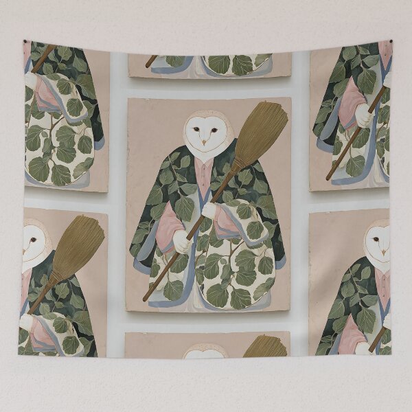Item preview, The Whimsical Cottagecore Owl designed and sold by bapupa.