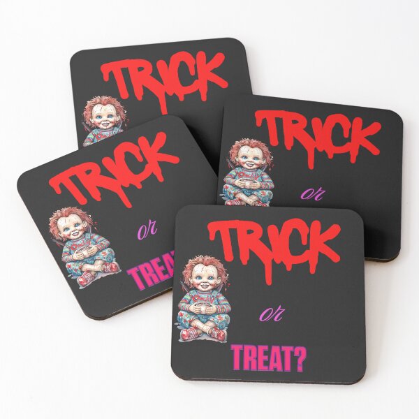 Item preview, Cute Killer Doll Trick or Treat Halloween Graphic Design designed and sold by ArtisticDesignsbyLinda.