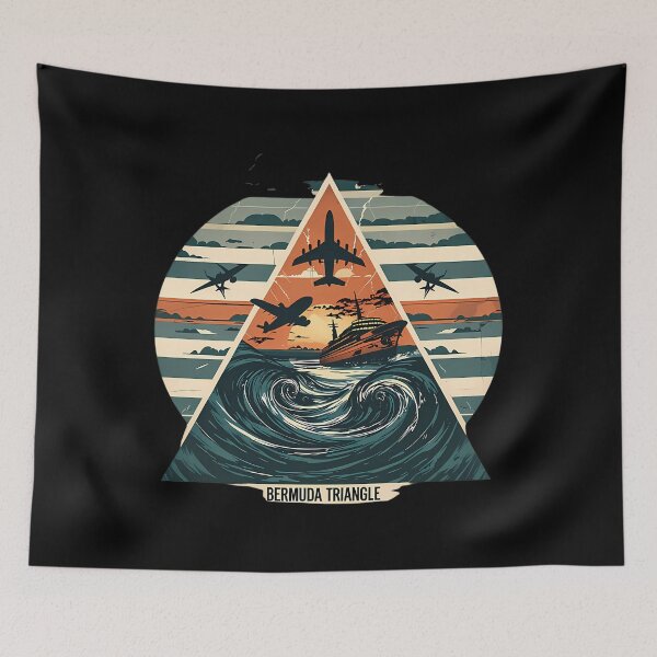 Item preview, Bermuda Triangle Mystery Retro Design designed and sold by MelanieCarol.
