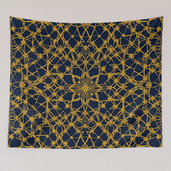 Item preview, Indigo Gold Girih Interlace 1 designed and sold by Tom-Johnson.