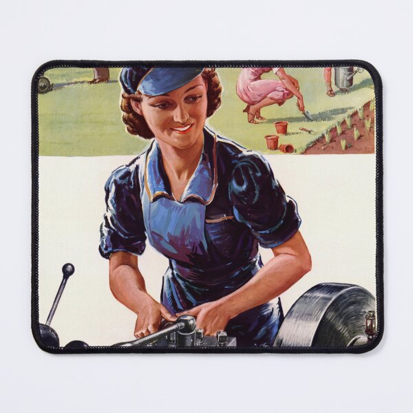 Item preview, World War II UK Propaganda Poster | Invest in War Savings for a Prosperous Future | Women in Workforce & Domestic Bliss designed and sold by artofuniverse.