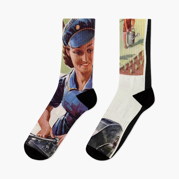 Item preview, World War II UK Propaganda Poster | Invest in War Savings for a Prosperous Future | Women in Workforce & Domestic Bliss designed and sold by artofuniverse.