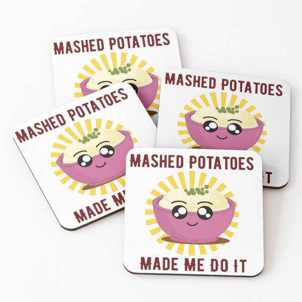 Item preview, Mashed Potatoes Made Me Do It  Funny Thanksgiving Food Pun Design designed and sold by luckyhue.
